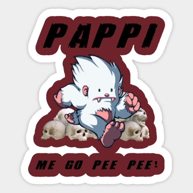 ME GO PEE PEE Sticker by BIG DAWG APPAREL